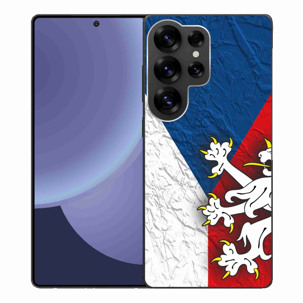 Gelový kryt mmCase na Samsung Galaxy S25 Ultra - česká vlajka 1