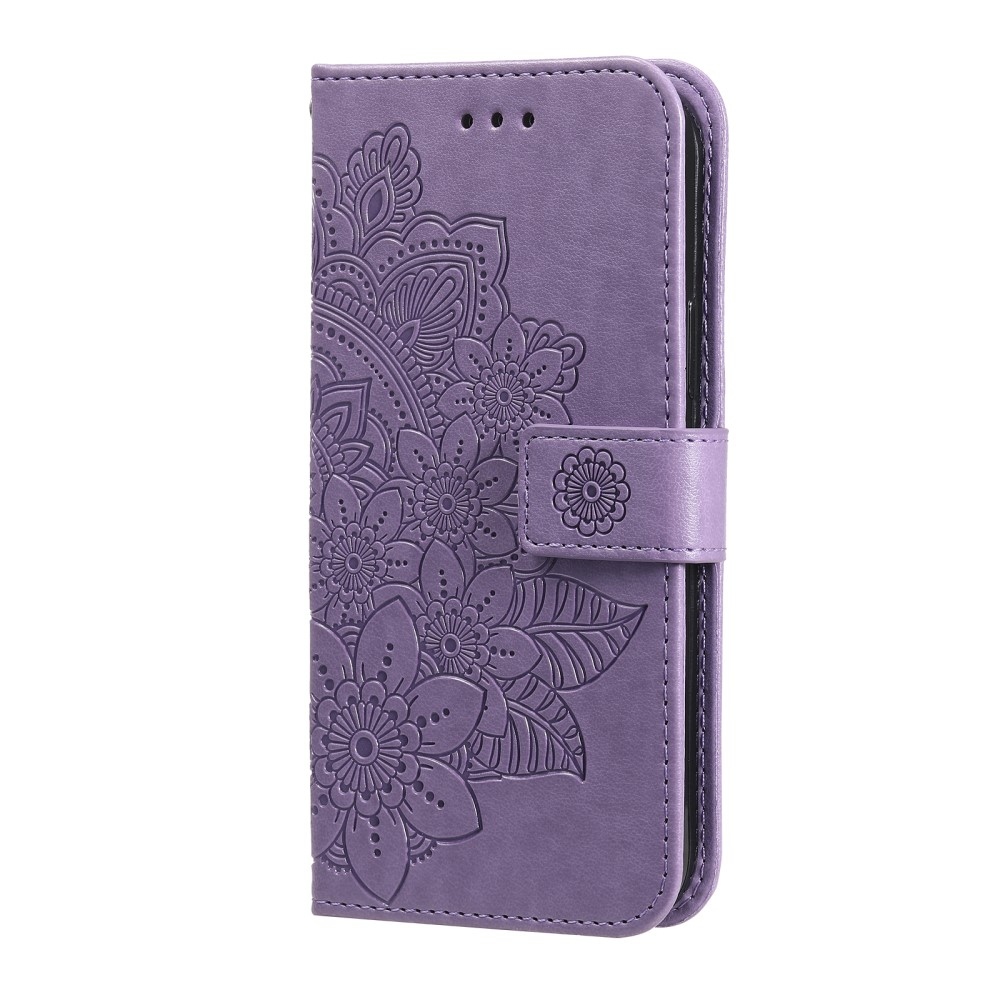 Mandala knížkové pouzdro na Vivo V50 Lite 4G/5G - fialové