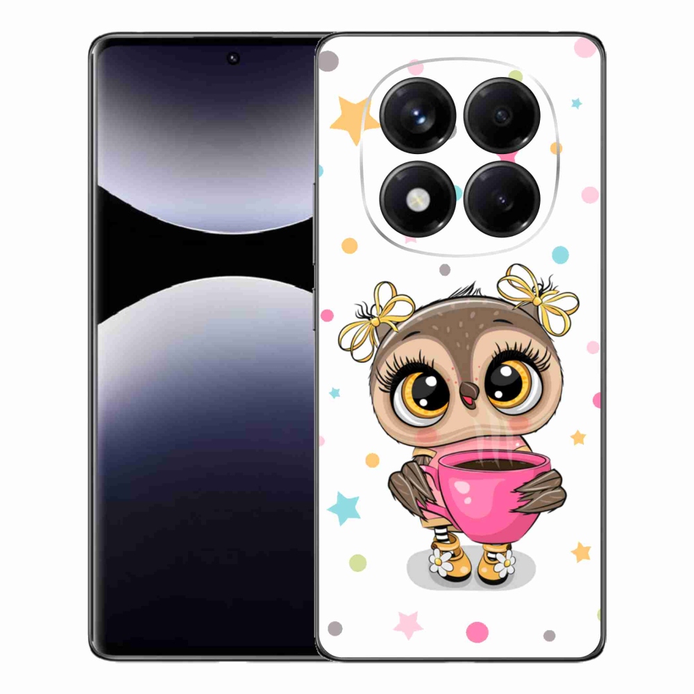 Gelový kryt mmCase na Xiaomi Redmi Note 14 Pro - kreslená sovička