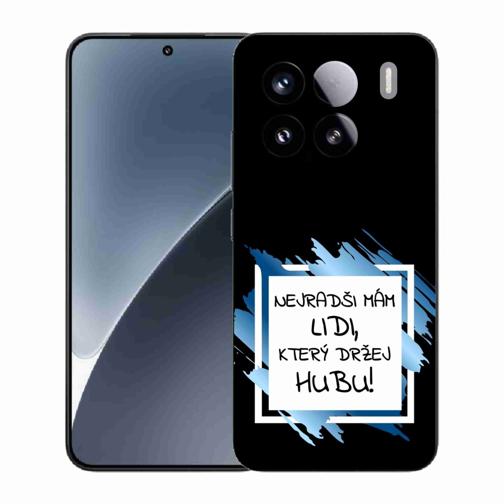 Gelový kryt mmCase na Xiaomi 15 - vtipný text 7 bíločerné pozadí