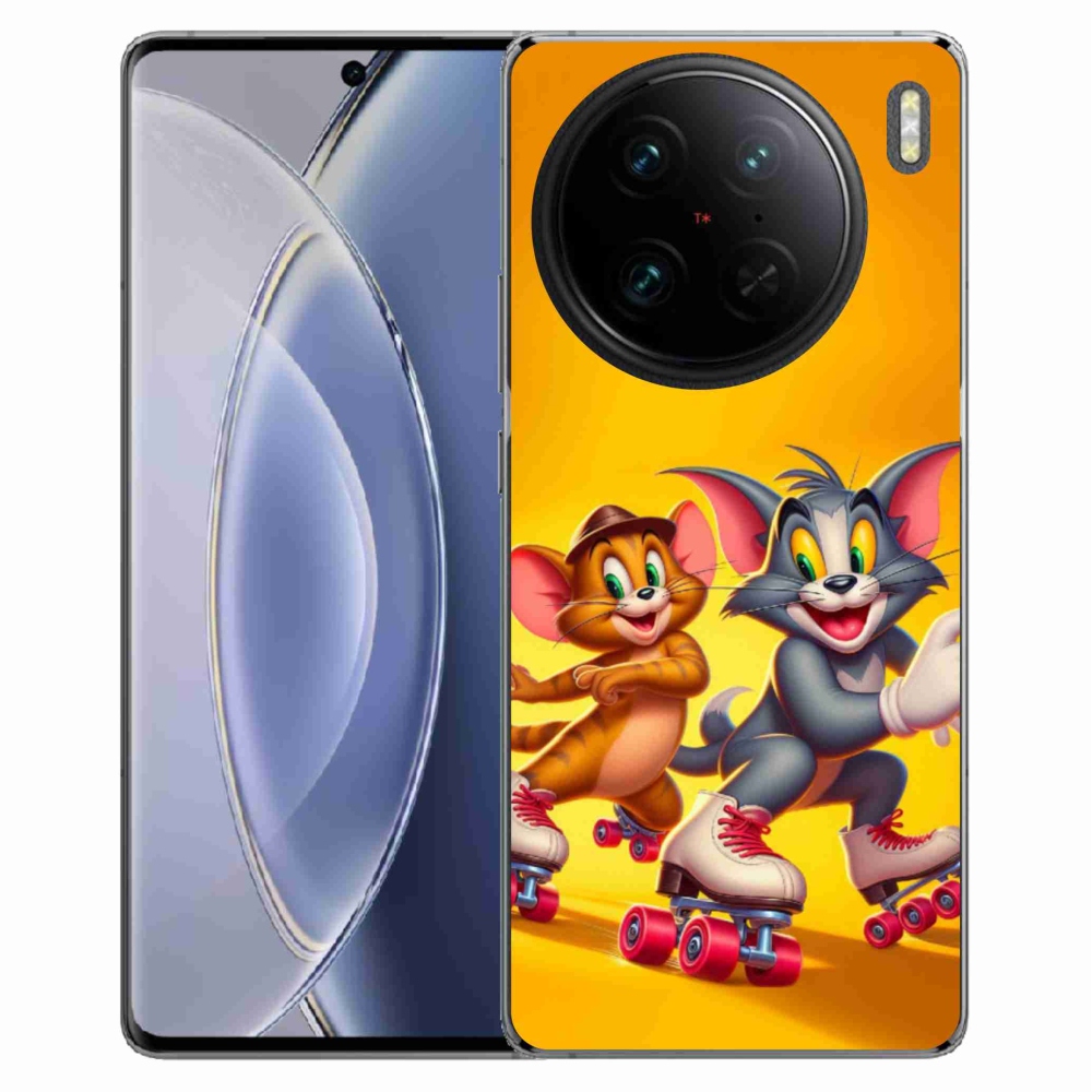 Gelový kryt mmCase na Vivo X90 Pro - tom a jerry