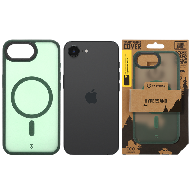 Tactical MagForce Hypersand Kryt pro Apple iPhone 16e/17e Forest Green