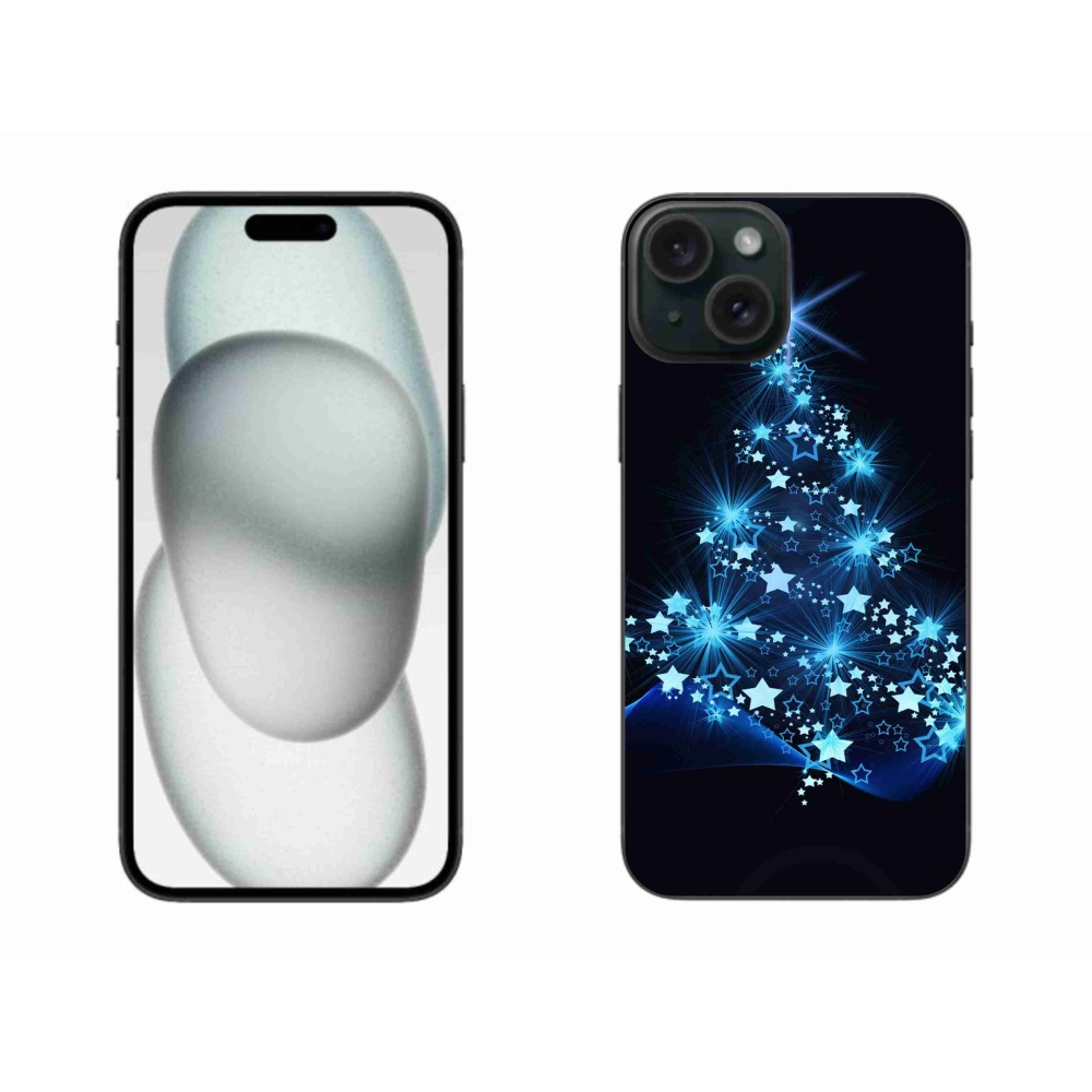 Gelový kryt mmCase na iPhone 15 Plus - vánoční stromek