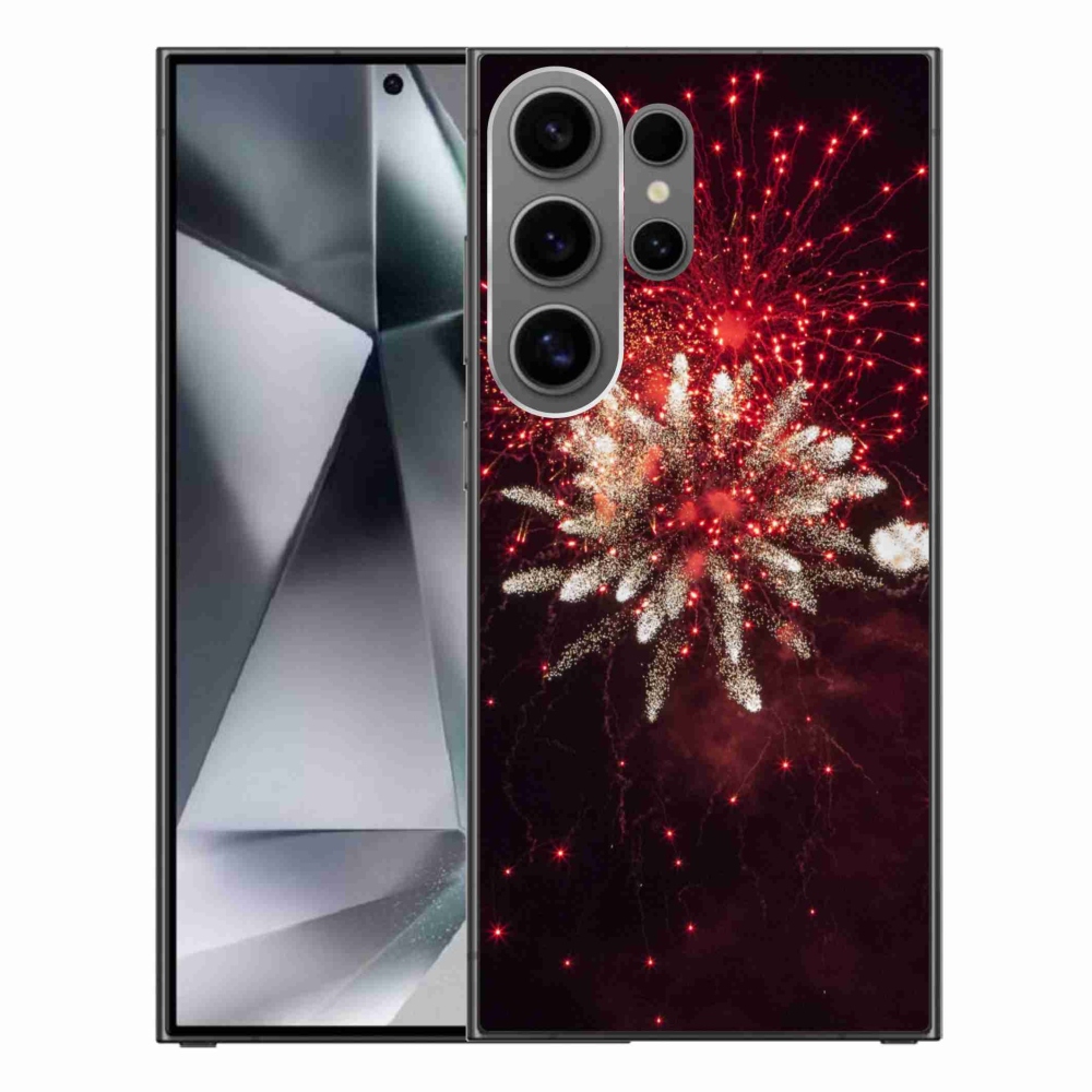 Gelový kryt mmCase na Samsung Galaxy S24 Ultra - ohňostroj