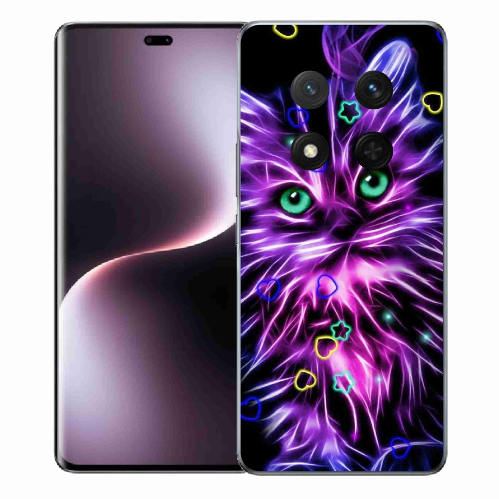 Gelový kryt mmCase na Honor Magic 7 Lite 5G - abstraktní kočka