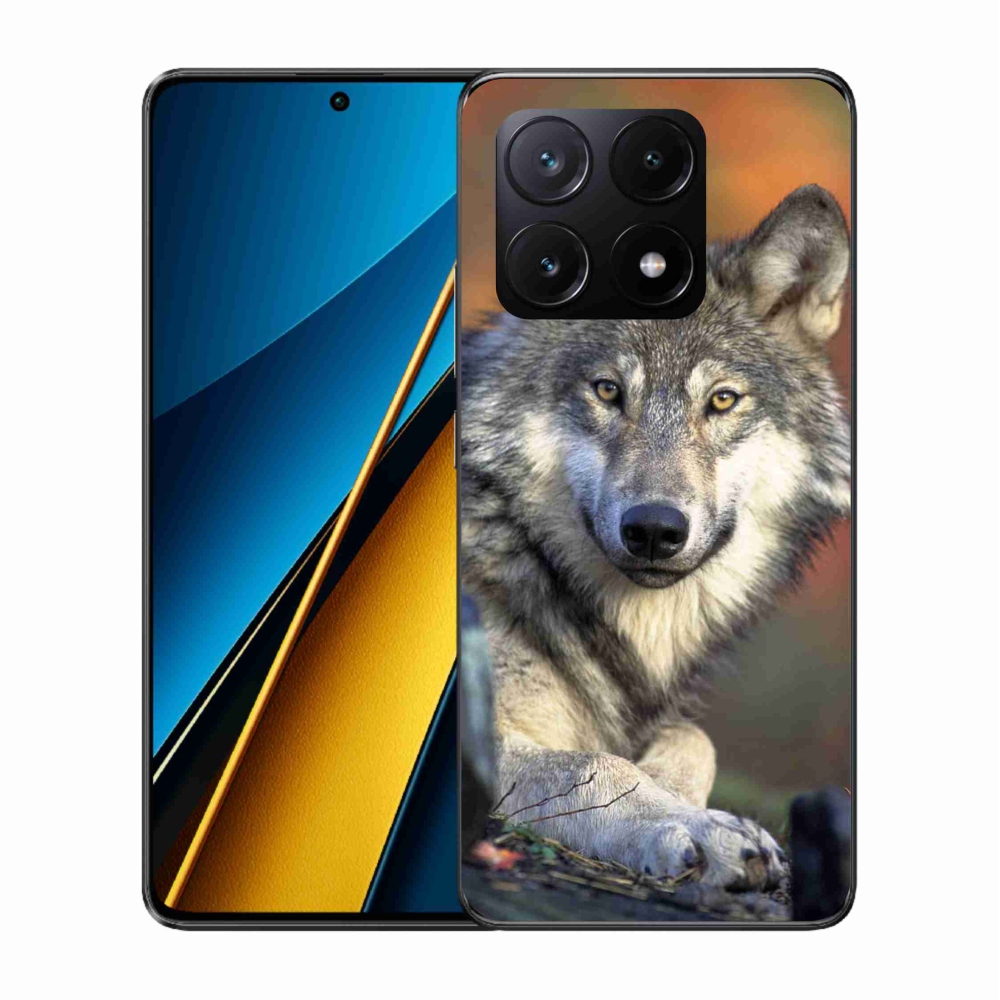 Gelový obal mmCase na Xiaomi Poco X6 Pro 5G - vlk