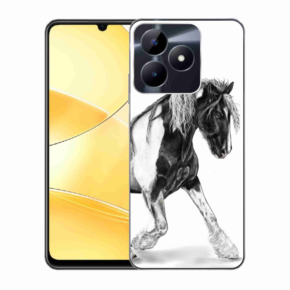 Gelový kryt mmCase na Realme C51/C53 - kůň