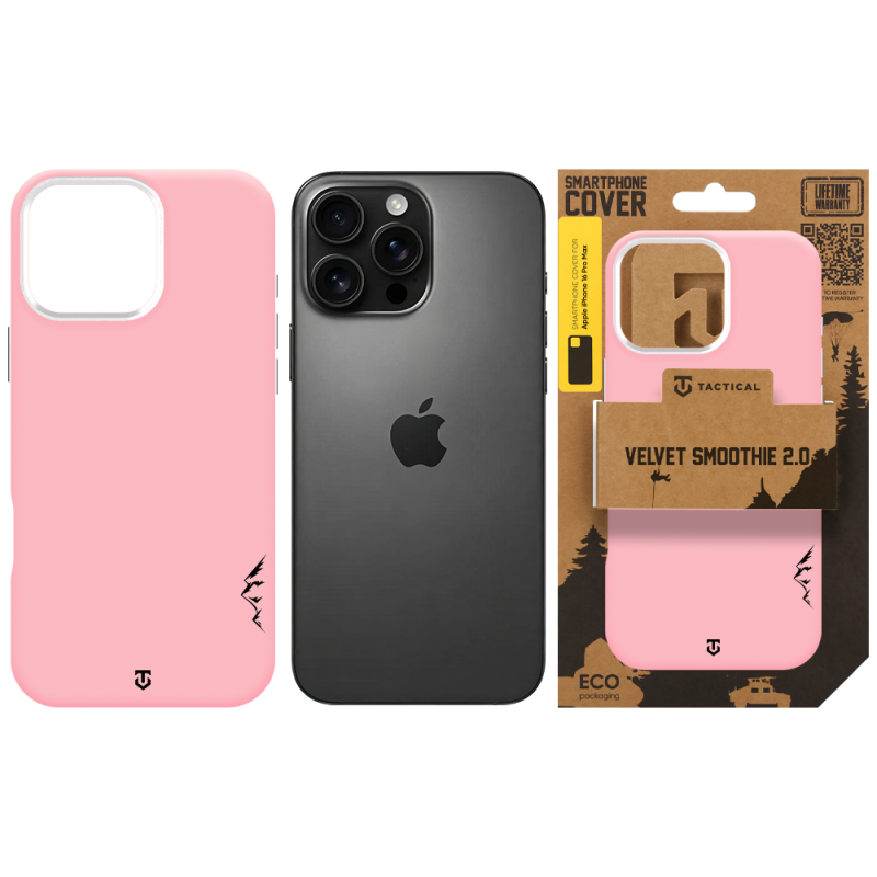 Tactical MagForce Velvet Smoothie 2.0 Kryt pro Apple iPhone 16 Pro Max Pink Panther