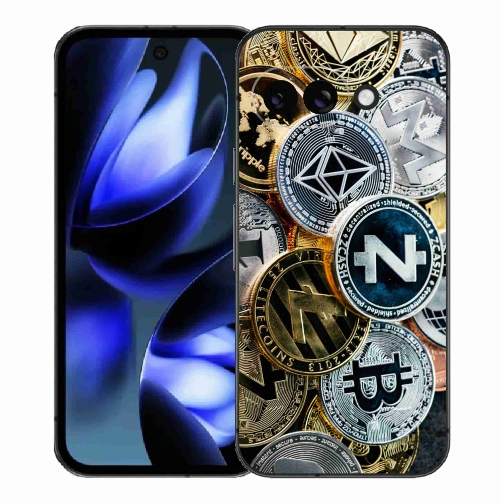 Gelový kryt mmCase na Google Pixel 9a - kryptoměny