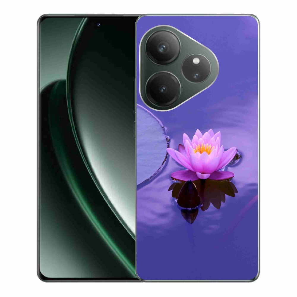 Gelový obal mmCase na Realme GT 6 5G/GT 6T 5G - květ na hladině