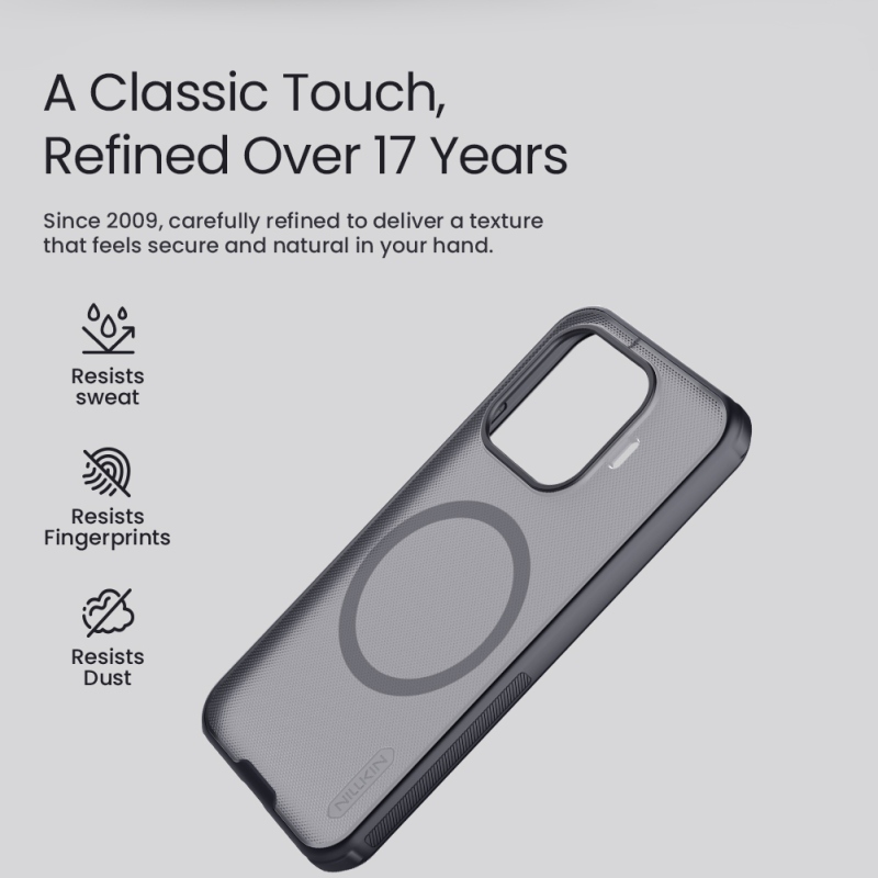 Nillkin Super Frosted PRO Magnetic Zadní Kryt pro Xiaomi 17T Transparent Black