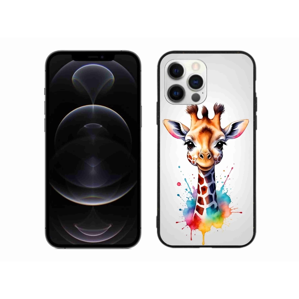 Gelový kryt mmCase na iPhone 12 Pro Max - žirafa 1