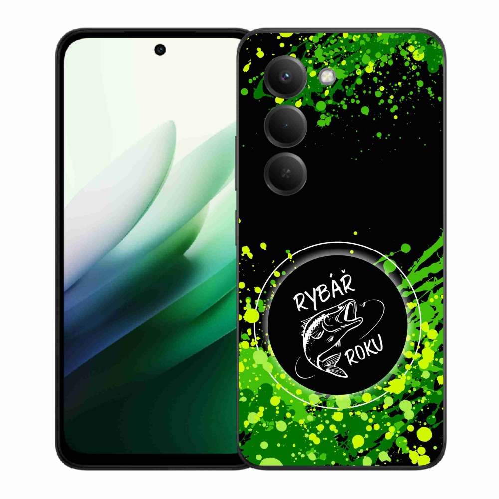 Gelový kryt mmCase na Xiaomi Redmi 15 5G (169mm) - rybář roku černé pozadí