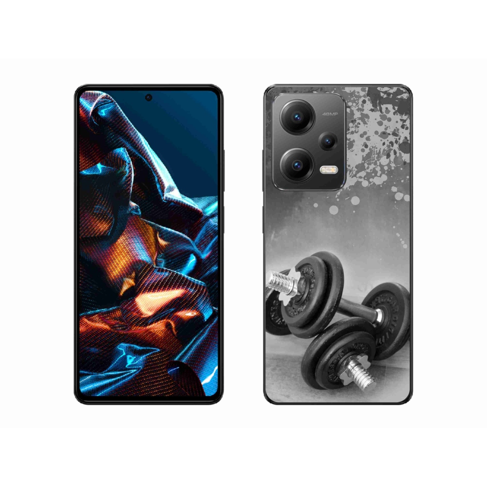 Gelový kryt mmCase na Xiaomi Redmi Note 12 Pro 5G - činky 1