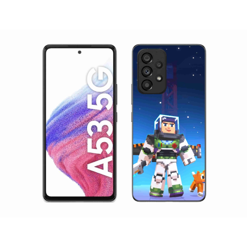 Gelový kryt mmCase na Samsung Galaxy A53 5G - minecraft 2