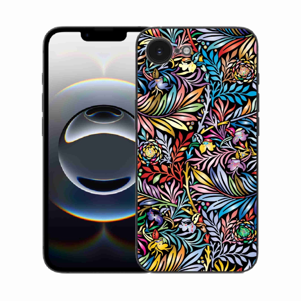 Gelový kryt mmCase na iPhone 16e - květiny 5