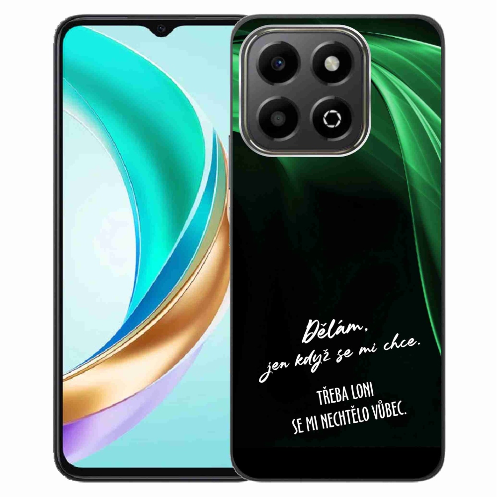 Gelový kryt mmCase na Honor X6b - vtipný text 12 černé pozadí